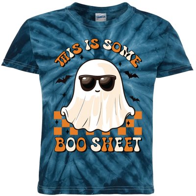 This Is Some Boo Sheet Halloween Ghost Funny Gifts Kids Tie-Dye T-Shirt