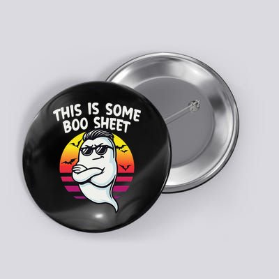 This Is Some Boo Sheet Funny Retro Halloween Ghost Button