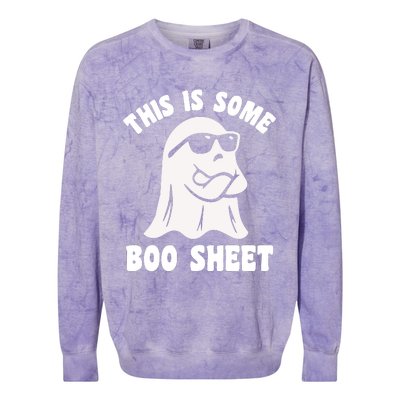 This Is Some Boo Sheet Colorblast Crewneck Sweatshirt