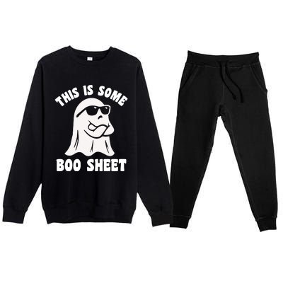 This Is Some Boo Sheet Premium Crewneck Sweatsuit Set