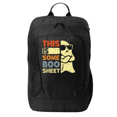 This Is Some Boo Sheet Ghost Halloween Costume City Backpack