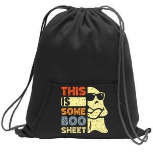 This Is Some Boo Sheet Ghost Halloween Costume Sweatshirt Cinch Pack Bag