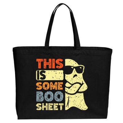 This Is Some Boo Sheet Ghost Halloween Costume Cotton Canvas Jumbo Tote