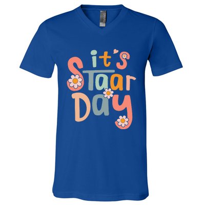 Teacher Its Staar Day Gifts Test Day V-Neck T-Shirt