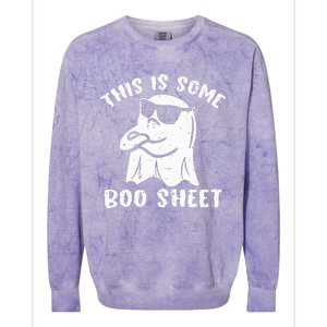 This Is Some Boo Sheet Halloween Ghost Funny Gift Colorblast Crewneck Sweatshirt