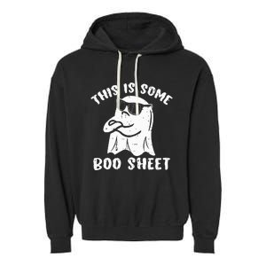 This Is Some Boo Sheet Halloween Ghost Funny Gift Garment-Dyed Fleece Hoodie