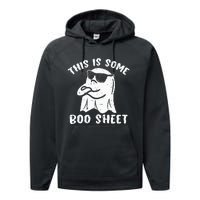 This Is Some Boo Sheet Halloween Ghost Funny Gift Performance Fleece Hoodie