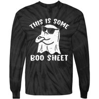 This Is Some Boo Sheet Halloween Ghost Funny Gift Tie-Dye Long Sleeve Shirt