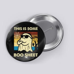 This Is Some Boo Sheet Ghost Retro Funny Halloween Button