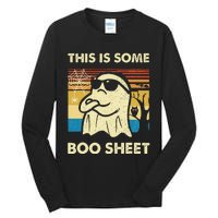 This Is Some Boo Sheet Ghost Retro Funny Halloween Tall Long Sleeve T-Shirt