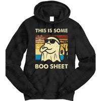 This Is Some Boo Sheet Ghost Retro Funny Halloween Tie Dye Hoodie