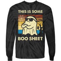 This Is Some Boo Sheet Ghost Retro Funny Halloween Tie-Dye Long Sleeve Shirt