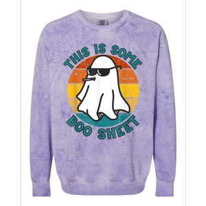 This Is Some Boo Sheet Ghost Halloween Colorblast Crewneck Sweatshirt