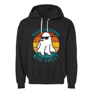 This Is Some Boo Sheet Ghost Halloween Garment-Dyed Fleece Hoodie