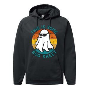 This Is Some Boo Sheet Ghost Halloween Performance Fleece Hoodie