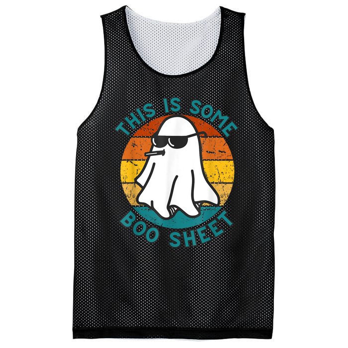 This Is Some Boo Sheet Ghost Halloween Mesh Reversible Basketball Jersey Tank