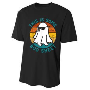 This Is Some Boo Sheet Ghost Halloween Performance Sprint T-Shirt