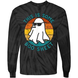 This Is Some Boo Sheet Ghost Halloween Tie-Dye Long Sleeve Shirt