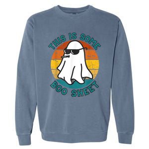 This Is Some Boo Sheet Ghost Halloween Garment-Dyed Sweatshirt