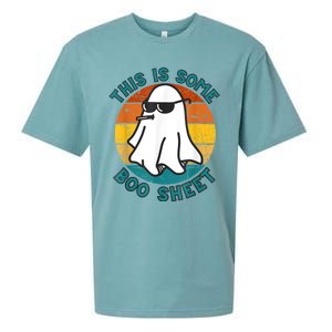 This Is Some Boo Sheet Ghost Halloween Sueded Cloud Jersey T-Shirt