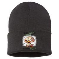 Today Is Slap An Idiot Day IM Gonna Be Busy Sustainable Knit Beanie