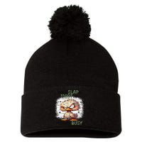 Today Is Slap An Idiot Day IM Gonna Be Busy Pom Pom 12in Knit Beanie