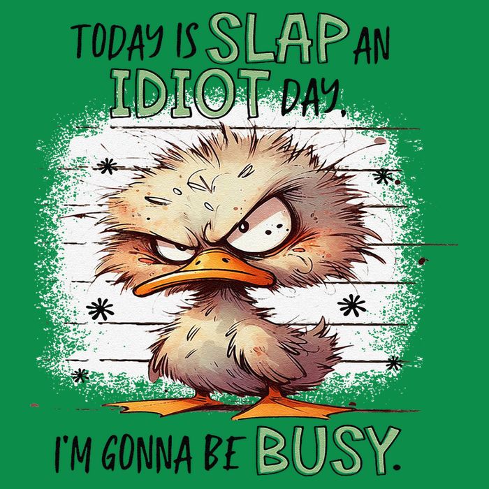 Today Is Slap An Idiot Day IM Gonna Be Busy Baby Bodysuit