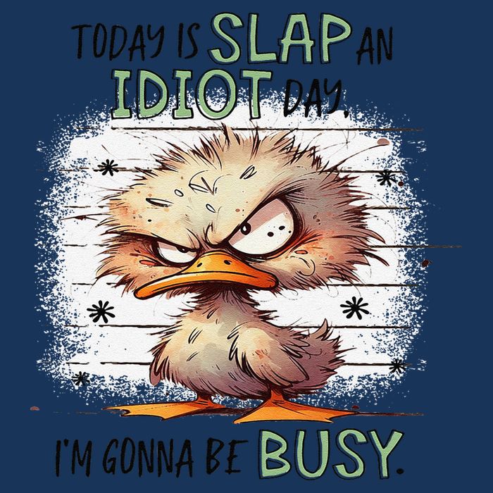 Today Is Slap An Idiot Day IM Gonna Be Busy Infant Baby Jersey Bodysuit
