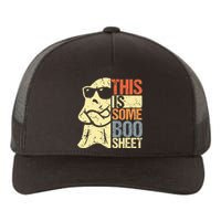 This Is Some Boo Sheet Ghost Retro Halloween Costume Vintage Yupoong Adult 5-Panel Trucker Hat