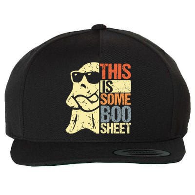 This Is Some Boo Sheet Ghost Retro Halloween Costume Vintage Wool Snapback Cap