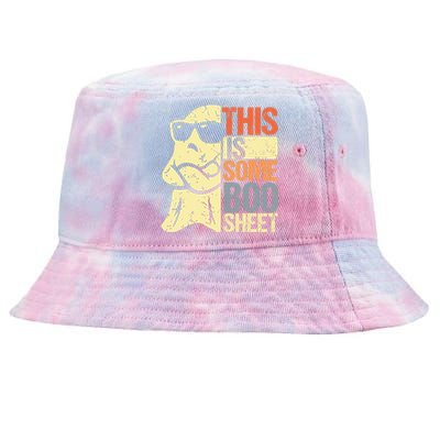 This Is Some Boo Sheet Ghost Retro Halloween Costume Vintage Tie-Dyed Bucket Hat