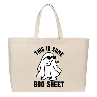 This Is Some Boo Sheet Ghost Halloween Costume Cotton Canvas Jumbo Tote