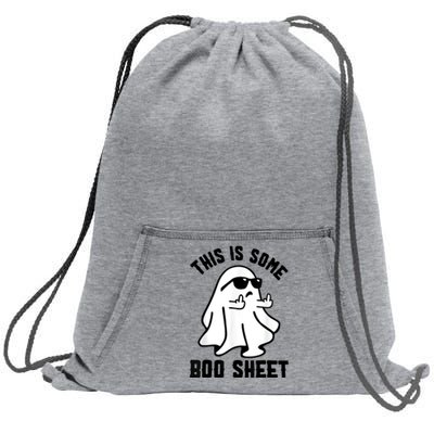 This Is Some Boo Sheet Ghost Halloween Costume Sweatshirt Cinch Pack Bag