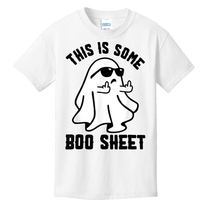 This Is Some Boo Sheet Ghost Halloween Costume Kids T-Shirt