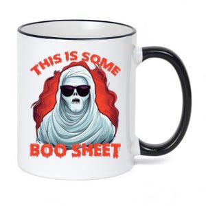 This Is Some BooSheet Halloween Ghost Costume 11oz Black Color Changing Mug