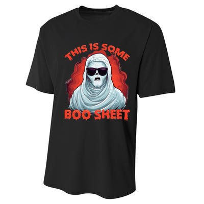 This Is Some BooSheet Halloween Ghost Costume Performance Sprint T-Shirt