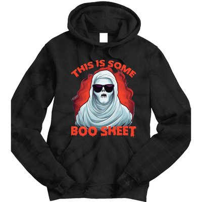 This Is Some BooSheet Halloween Ghost Costume Tie Dye Hoodie