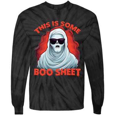 This Is Some BooSheet Halloween Ghost Costume Tie-Dye Long Sleeve Shirt