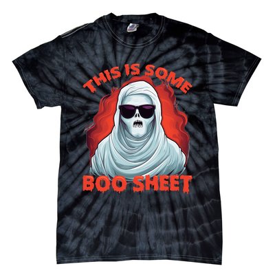 This Is Some BooSheet Halloween Ghost Costume Tie-Dye T-Shirt