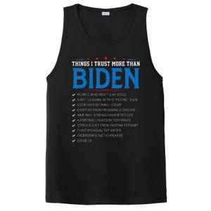 Things I Trust More Than Biden Sarcastic And Funny Joe Biden PosiCharge Competitor Tank