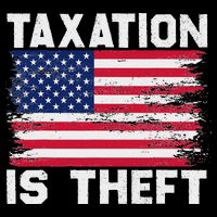Taxation Is Theft Funny T July 4th Freedom 16 in Basic Backpack