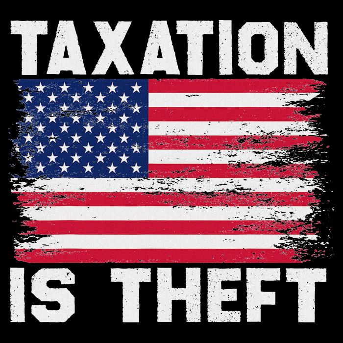 Taxation Is Theft Funny T July 4th Freedom 16 in Basic Backpack