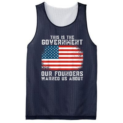 This Is The Government Our Founders Warned Us About Mesh Reversible Basketball Jersey Tank