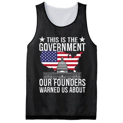 This Is The Government Our Founders Warned Us About Mesh Reversible Basketball Jersey Tank