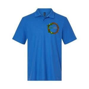 This Is The Season This Is The Reason Christian Xmas Wreath Funny Gift Softstyle Adult Sport Polo