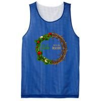 This Is The Season This Is The Reason Christian Xmas Wreath Funny Gift Mesh Reversible Basketball Jersey Tank