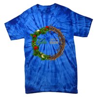 This Is The Season This Is The Reason Christian Xmas Wreath Funny Gift Tie-Dye T-Shirt