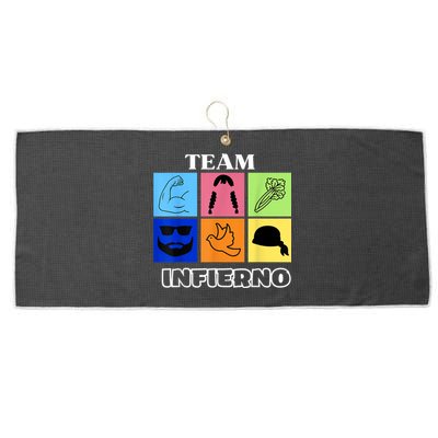 Team Infierno Large Microfiber Waffle Golf Towel