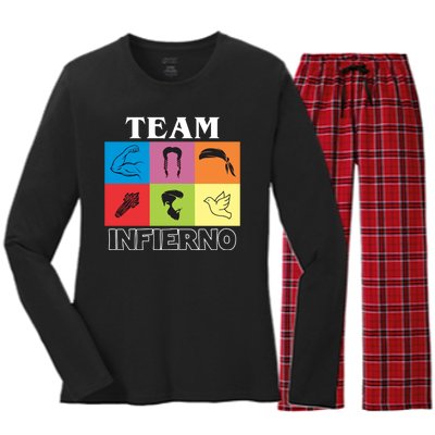 Team Infierno Women's Long Sleeve Flannel Pajama Set 