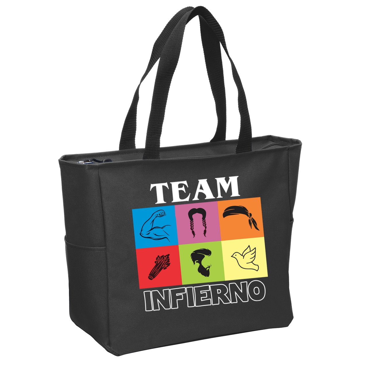 Team Infierno Zip Tote Bag